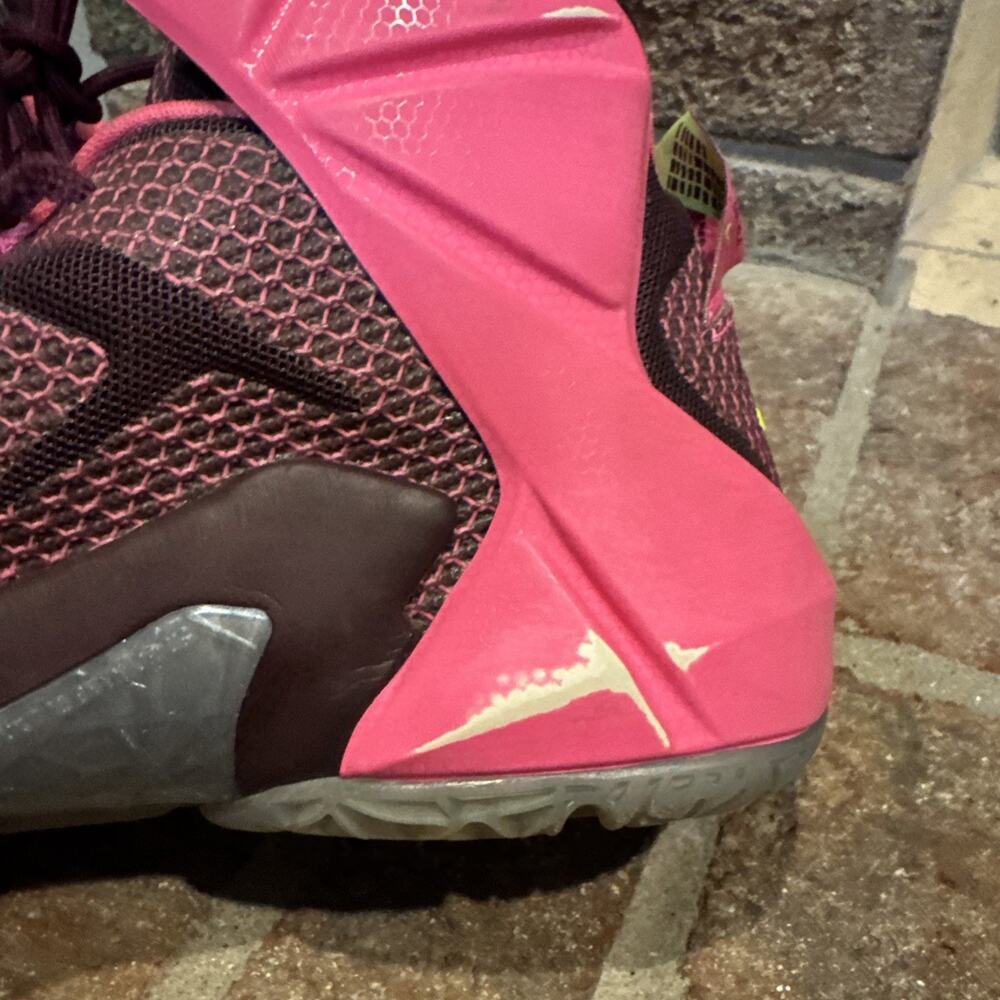 NIKE Lebron 12 [Xll]‎ Double Helix Basketball SneakersSize 6.5Y 685181-600 #0058 - Picture 8 of 16
